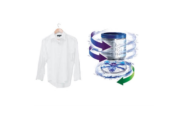 LG 10.5 Kg, i-Sensor, Turbodrum + Punch +3, 10 Water Level Selections, Air Dry, WF-T1064TP, thumbnail 4